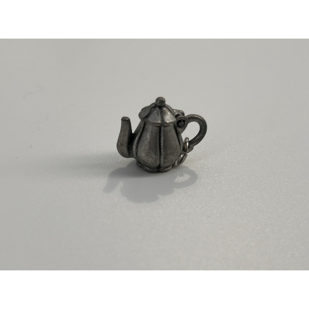 Vintage Comstock Pewter Teapot Charm